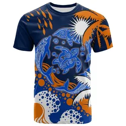 Marshall Islands T shirt - Coat Of Arm and Spinner Dolphin Patterns