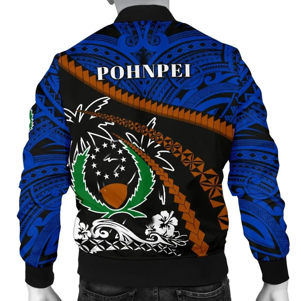 Pohnpei Men Bomber Jacket - Road to Hometown K8