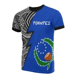 Pohnpei Pattern All Over T shirt - Pohnpei Flag Polynesian Tattoo