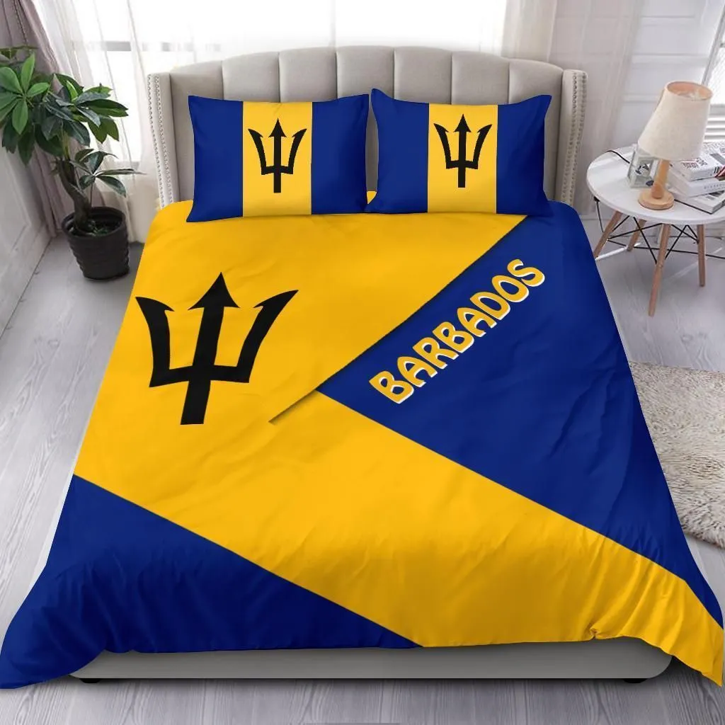 Barbados Bedding Set - Barbados Flag Style