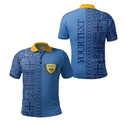 Alohawaii Shirt - Polo Shirt (Custom Personalised)Niue Rugby Niue Hiapo Patterns No.1 A7