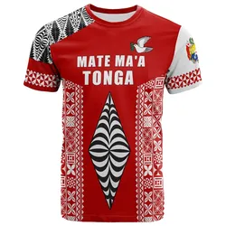 Tonga Rugby T Shirt - Mate Maa Tonga LT13