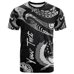 Pohnpei Micronesia Custom Personalised T-Shirt - Poly Tattoo White Version
