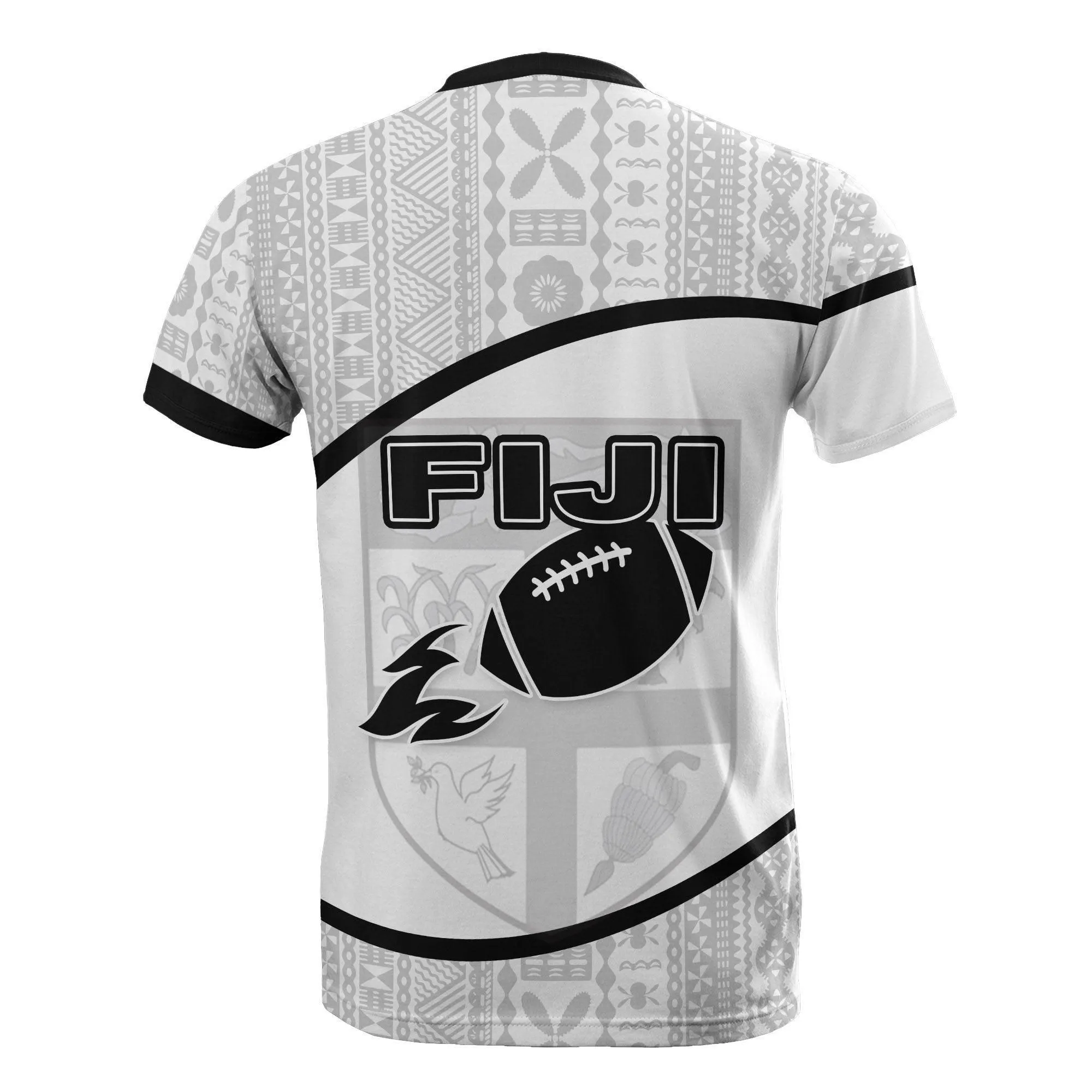 Fiji All Over T-Shirt - Grunge Rugby