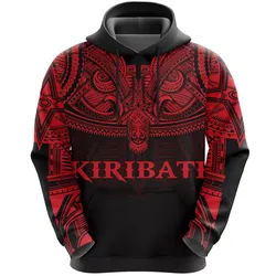Kiribati Best Tattoo Red Cool Design 3D Printed Sublimation Hoodie Hooded Sweatshirt Comfy Soft And Warm For Men Women S to 5XL CTC17011401
