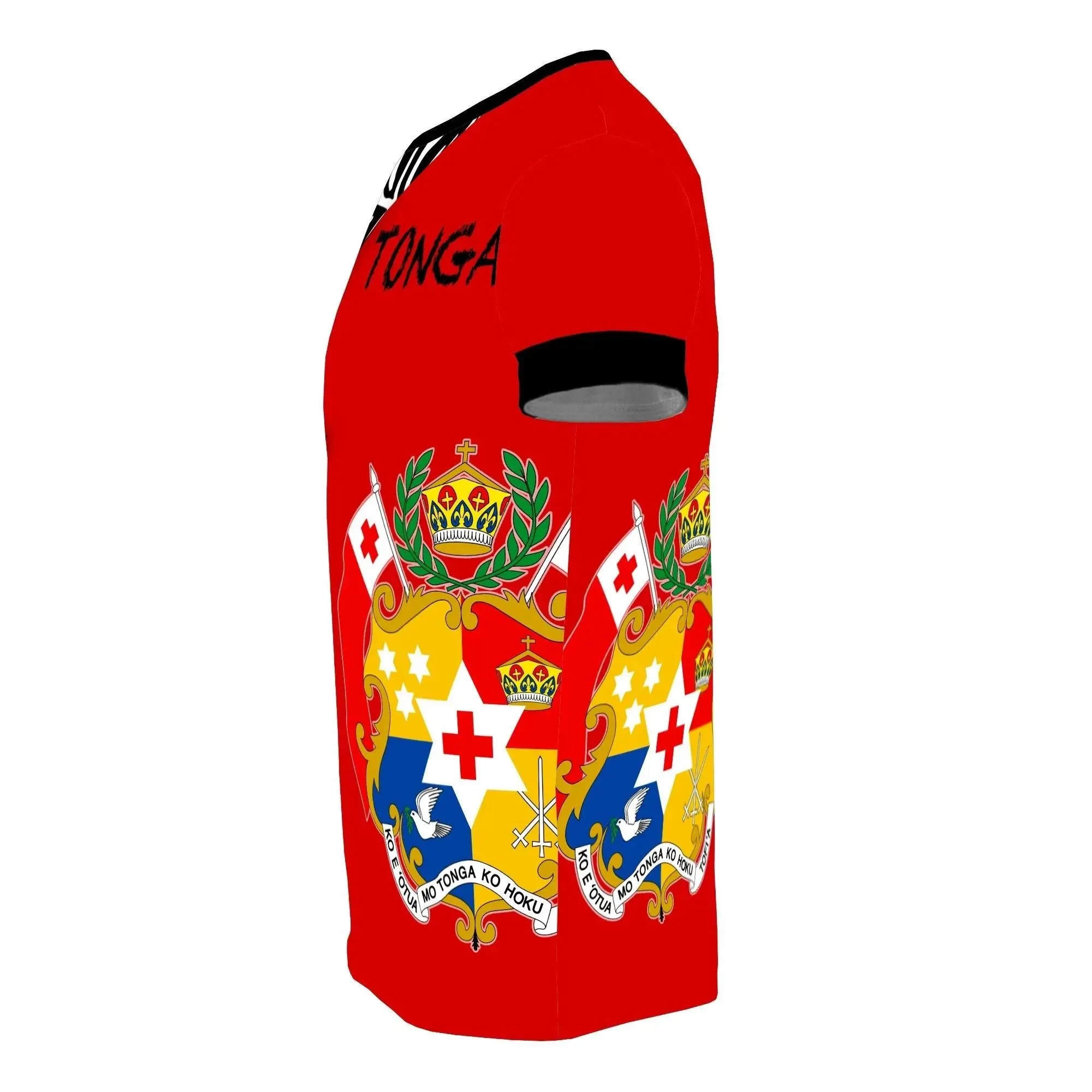 Tonga Pattern All Over T-Shirt - Tonga Coat Of Arms Polynesian Tattoo - BN12