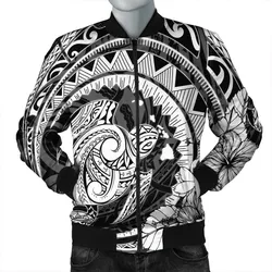 Hawaiian Kanaka Honu Map Hibiscus Globular Polynesian Bomber Jacket - AH