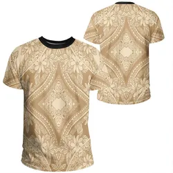 Polynesian Plumeria Mix Gold T shirt