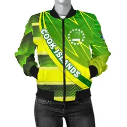 Cook Islands Women Bomber Jacket Victorian Vibes