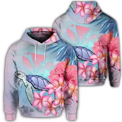 Hawaiian Map Kanaka Turtle Galaxy Night Plumeria Hibiscus Hoodie