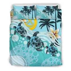 Vanuatu Blue Turtle Hibiscus Cl02120356Mdb Bedding Sets