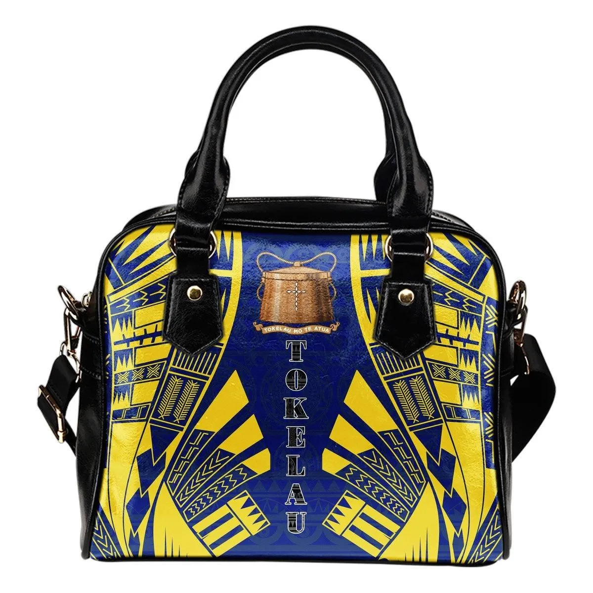 Tokelau Shoulder Handbag - Polynesian Tattoo Flag