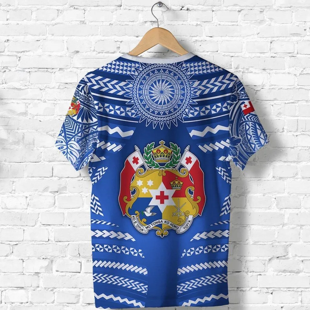 Mate Maa Tonga Rugby T shirt Polynesian Creative Style - Blue