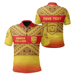 (Custom Personalised) Samoa College Polo Shirt Tattoo Simple Sports Style