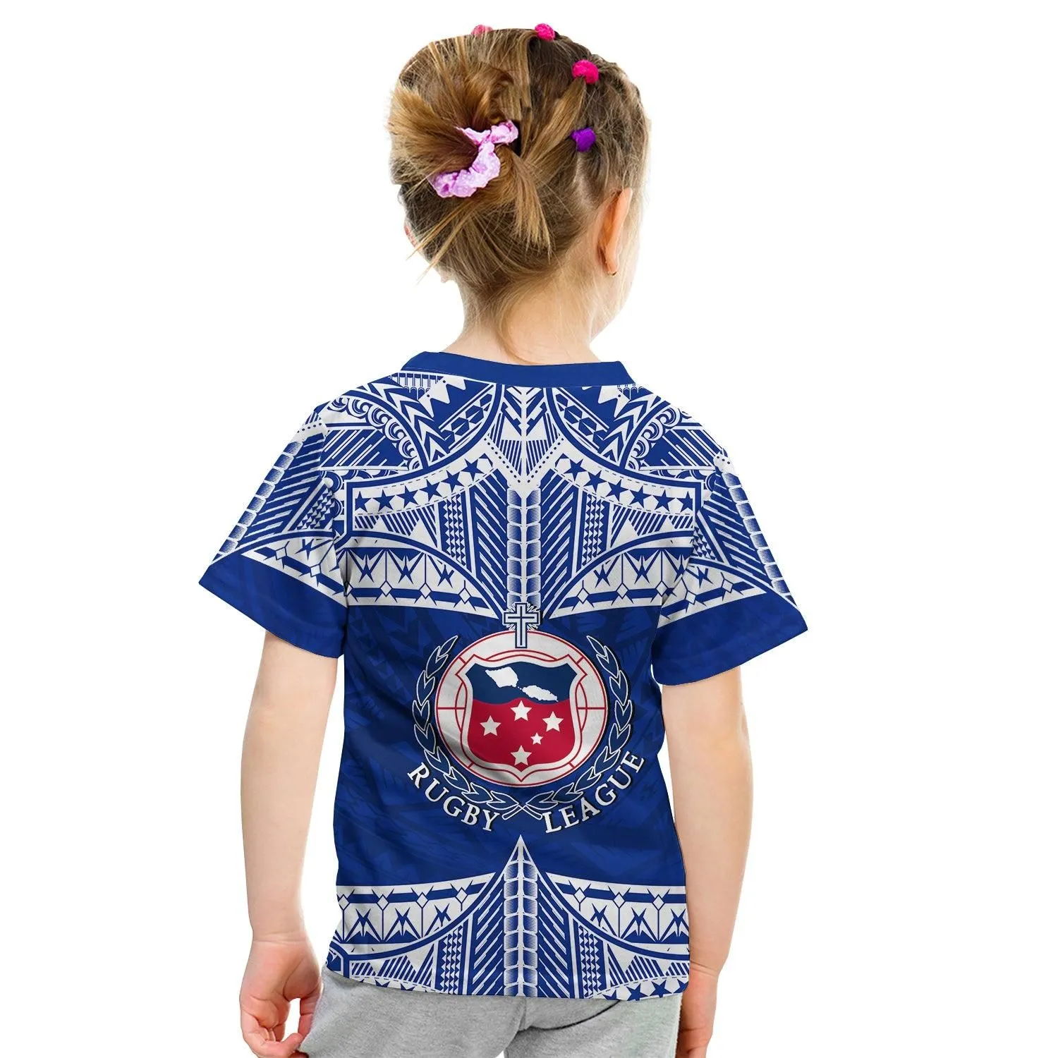 Toa Samoa Rugby T Shirt KID Siva Tau LT6