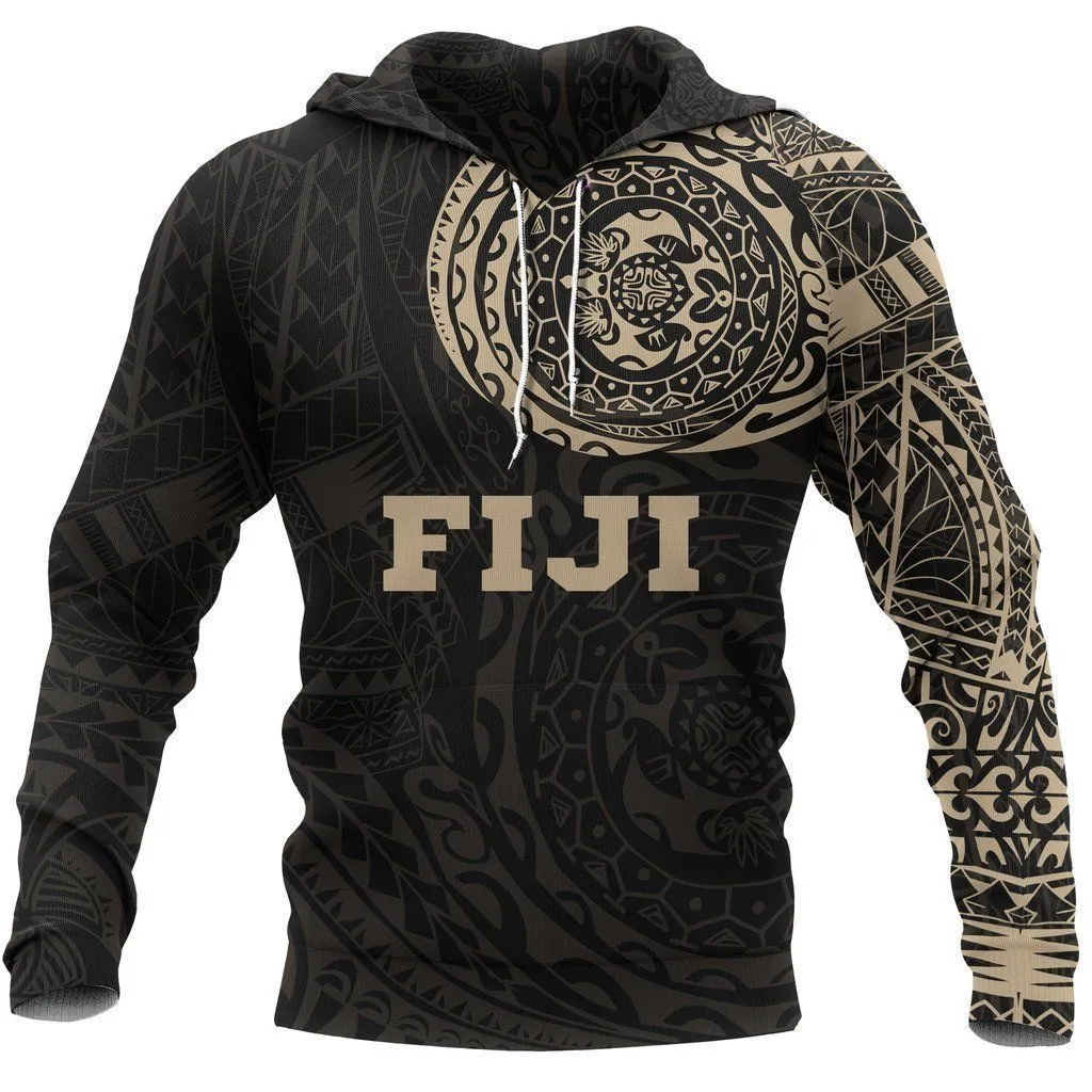 Fiji Polynesian Tattoo Style Hoodie Bt11