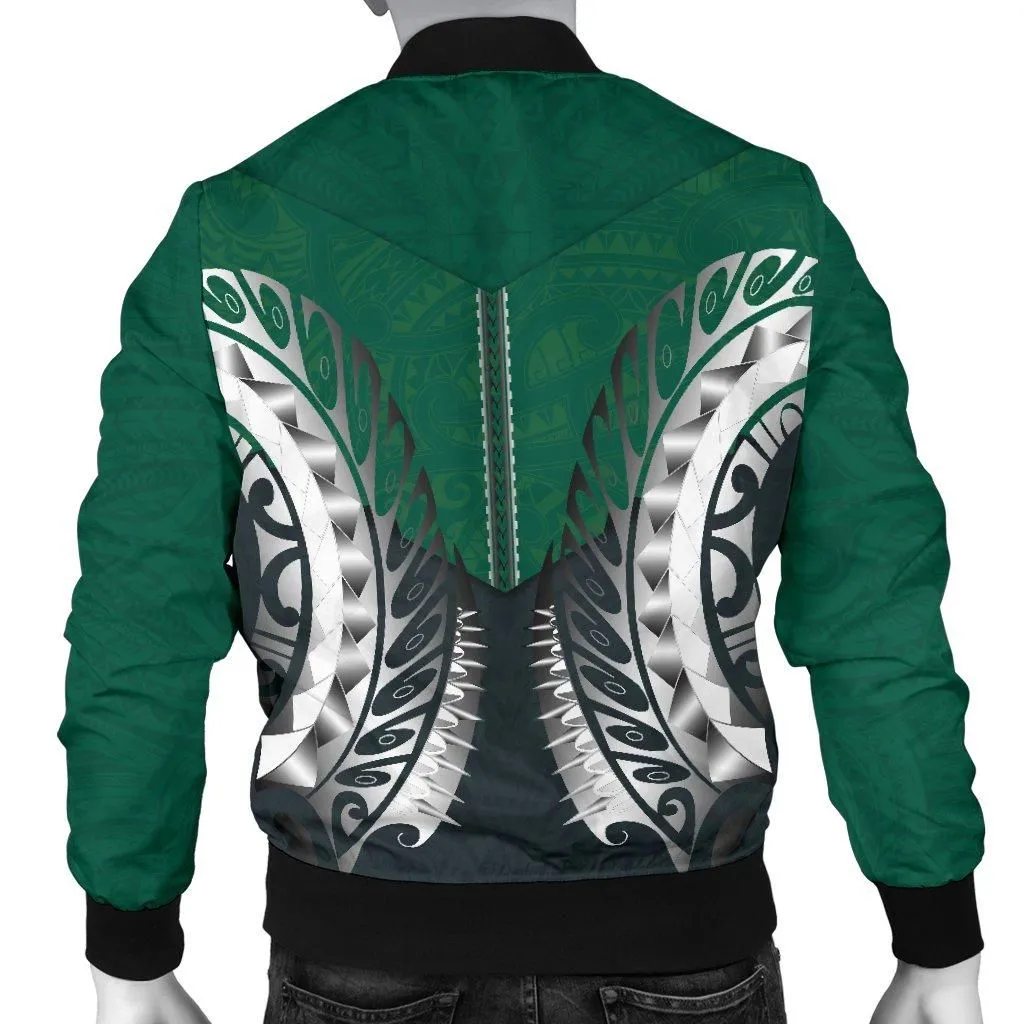 Koru Polynesian Tattoo Men Bomber Jacket