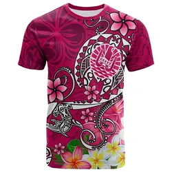 Tahiti T-Shirts - Turtle Plumeria (Pink) - BN18