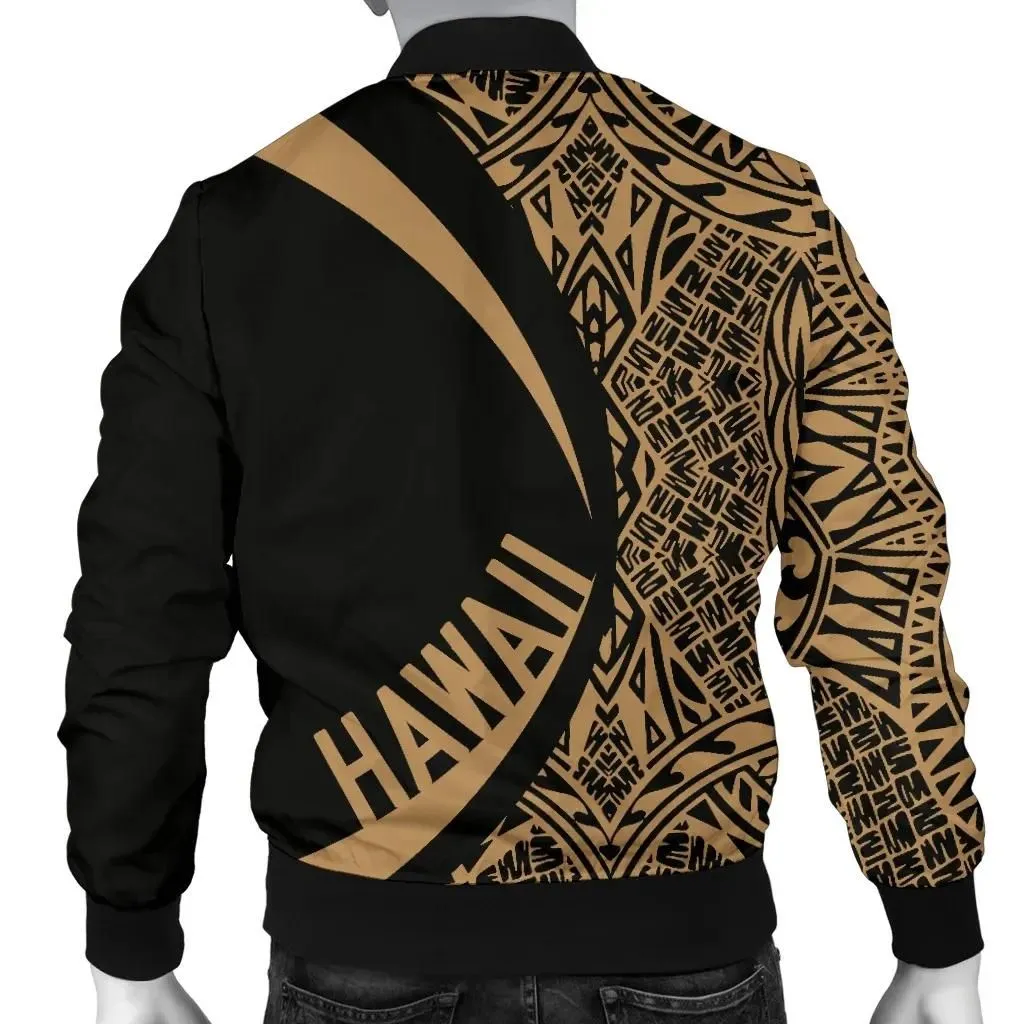 FamilyGater Jacket - Hawaii Coat Of Arm Polynesian Men's Bomber Jacket - Circle Style 07 - AH - J1