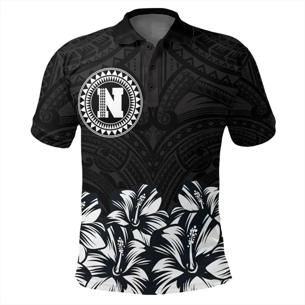 Alohawaii Shirt - Niihau Map Hibiscus Polynesian Polo Shirt - Lithe Style - AH - JA