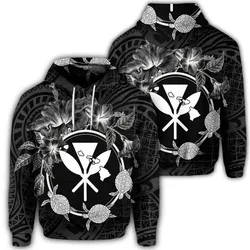 Alohawaii Hoodie - Hawaiian Kanaka Turtle Hibiscus Polynesian Hoodie - Anthea Style - AH - J4R
