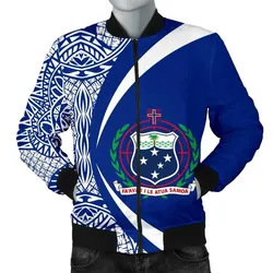 Samoa Polynesian Men's Bomber Jacket - Circle Style J1