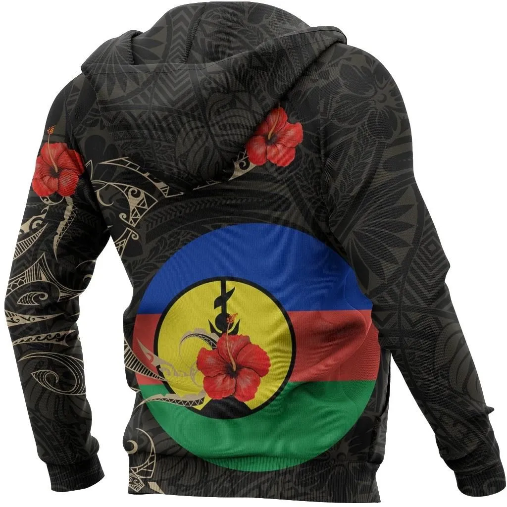Alohawaii Clothing - Hoodie New Caledonia Hibiscus Tattoo Style A7