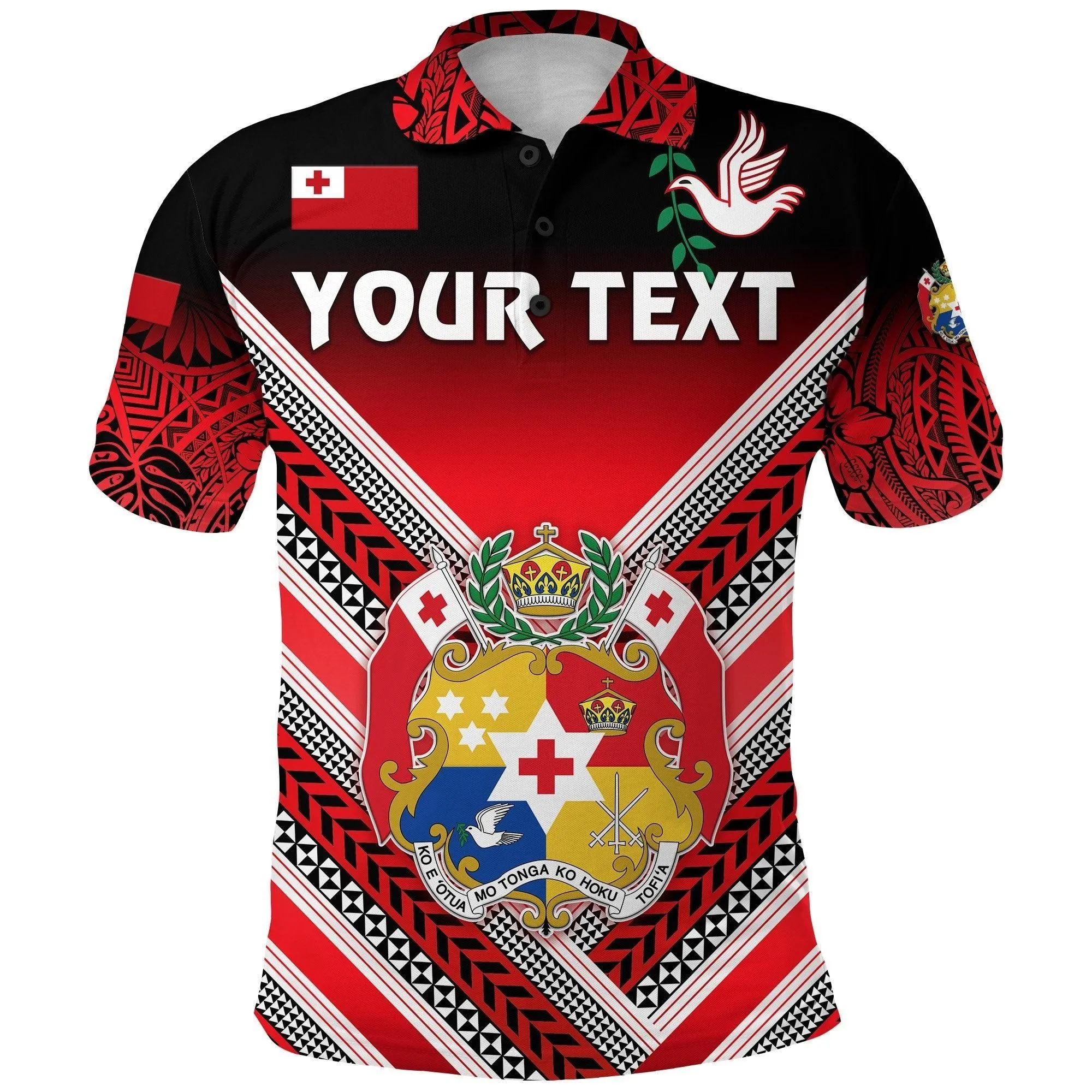 (Custom Personalised) Mate Maa Tonga Rugby Polo Shirt Polynesian Creative Style