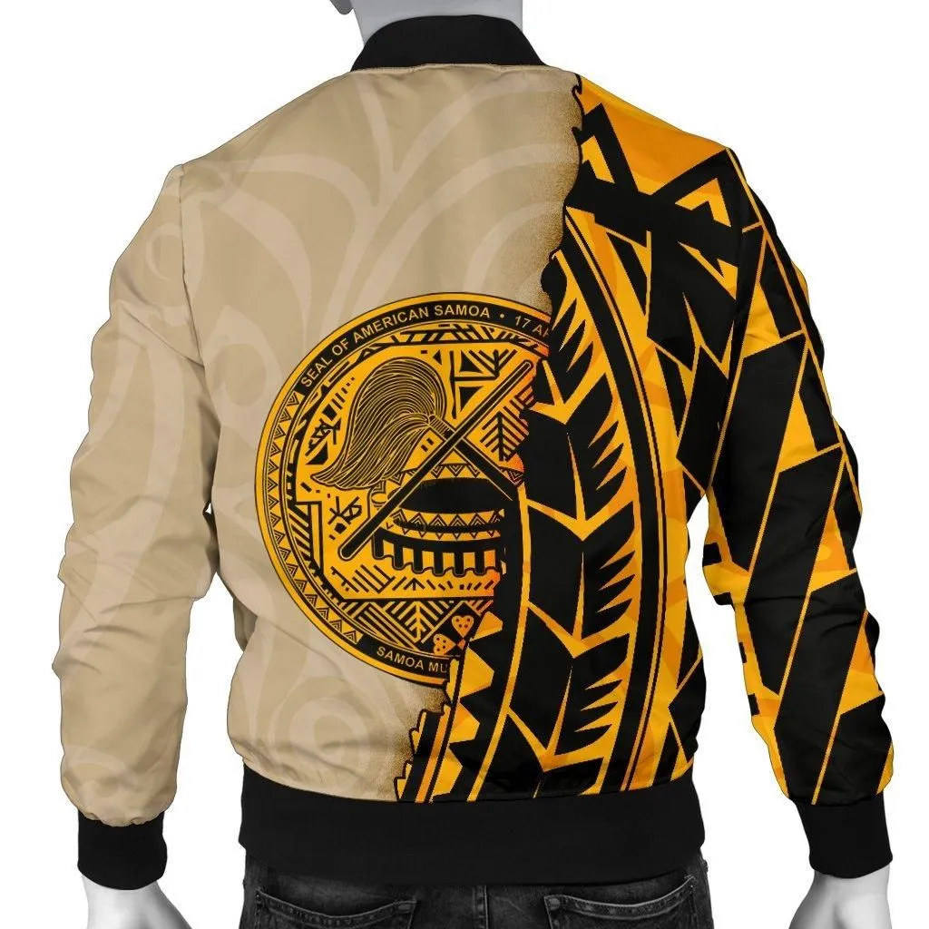 American Samoa Mens Bomber Jacket - Polynesian Wild Style
