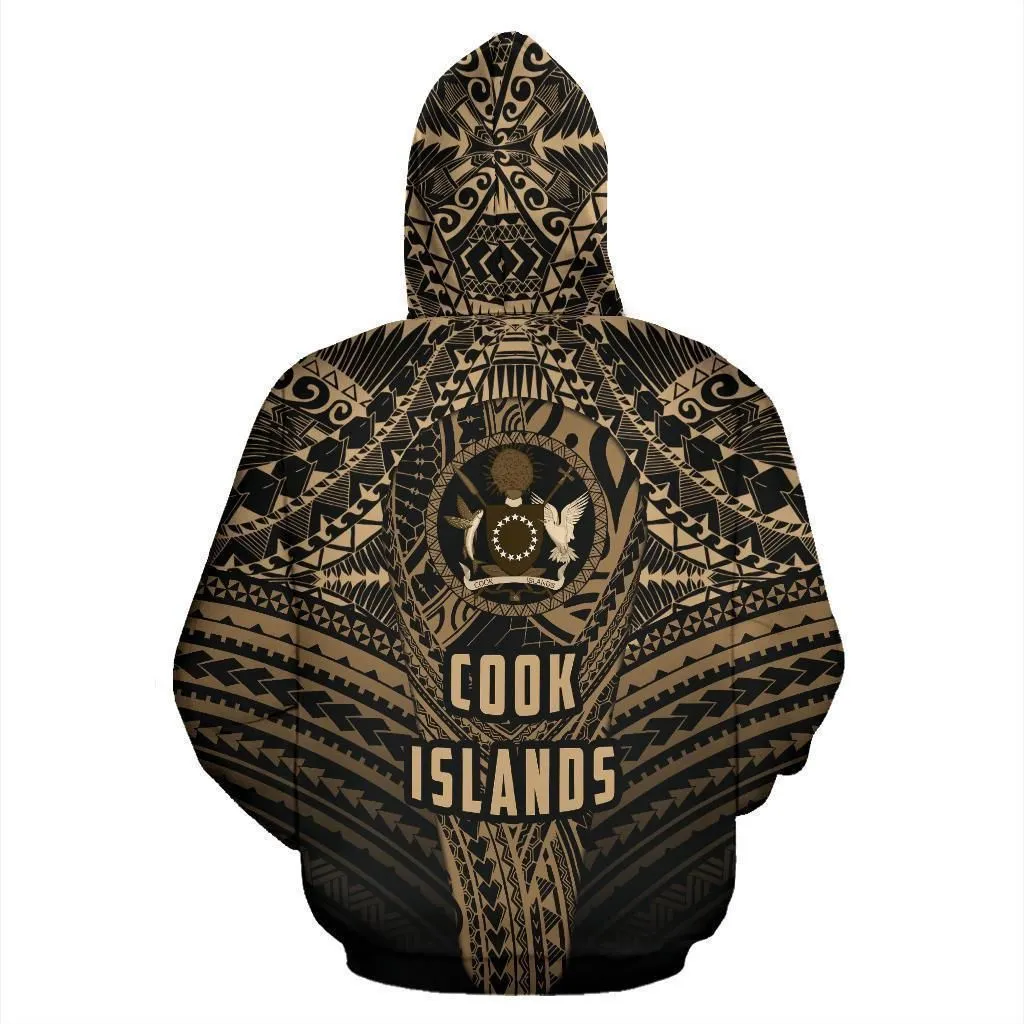 Cook Islands Hoodie Polynesian Tattoo Pullover Hoodie