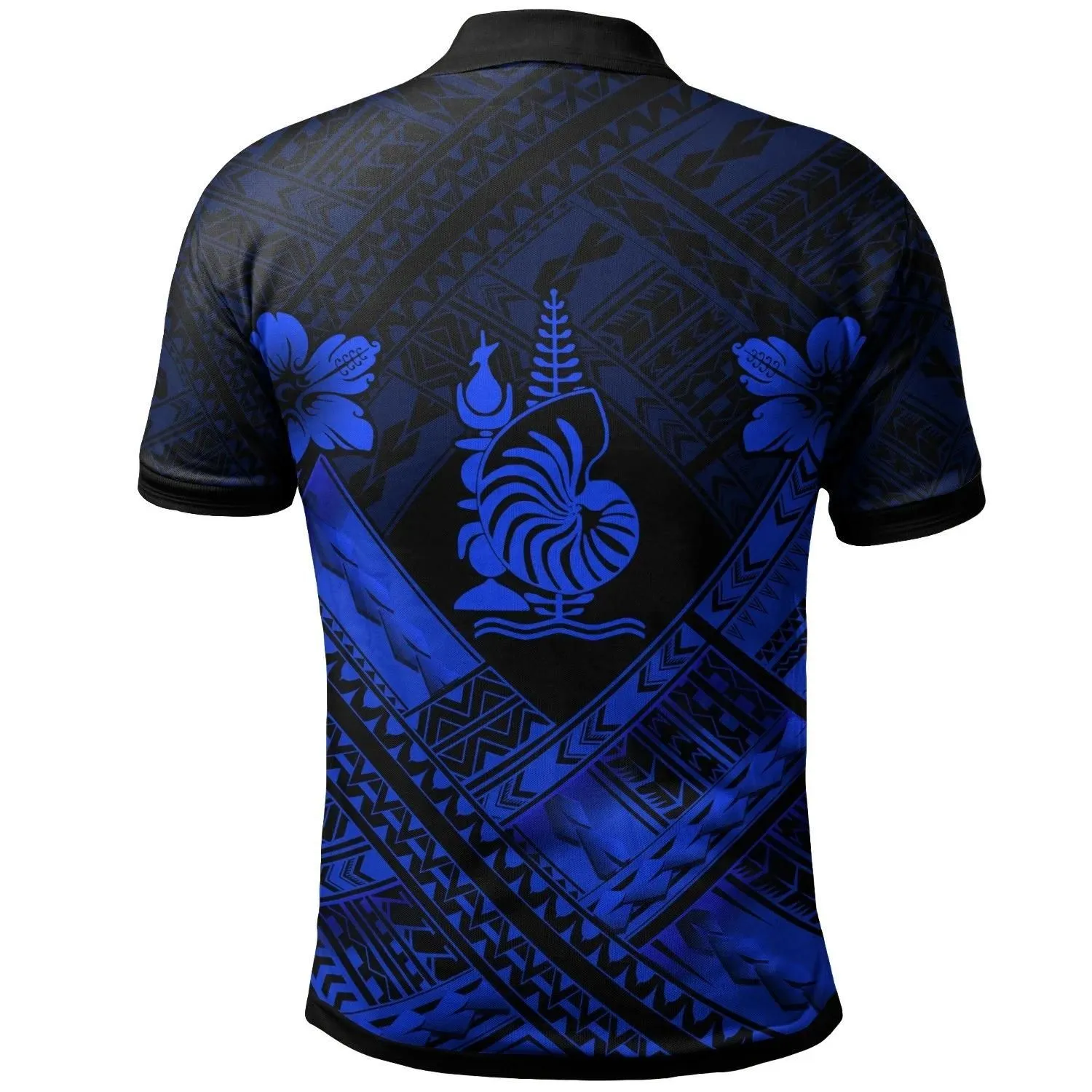 Alohawaii Shirt - Polo Shirt New Caledonia Polynesian Custom Personalised New Caledonia Blue Seal Camisole Hibiscus Style - BN18