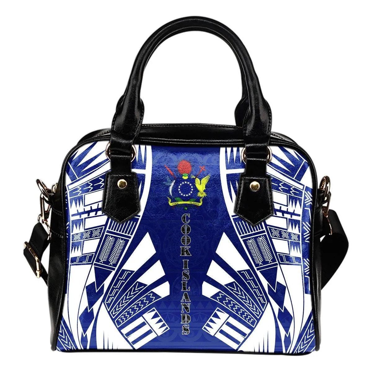 Cook Islands Shoulder Handbag - Polynesian Tattoo Flag