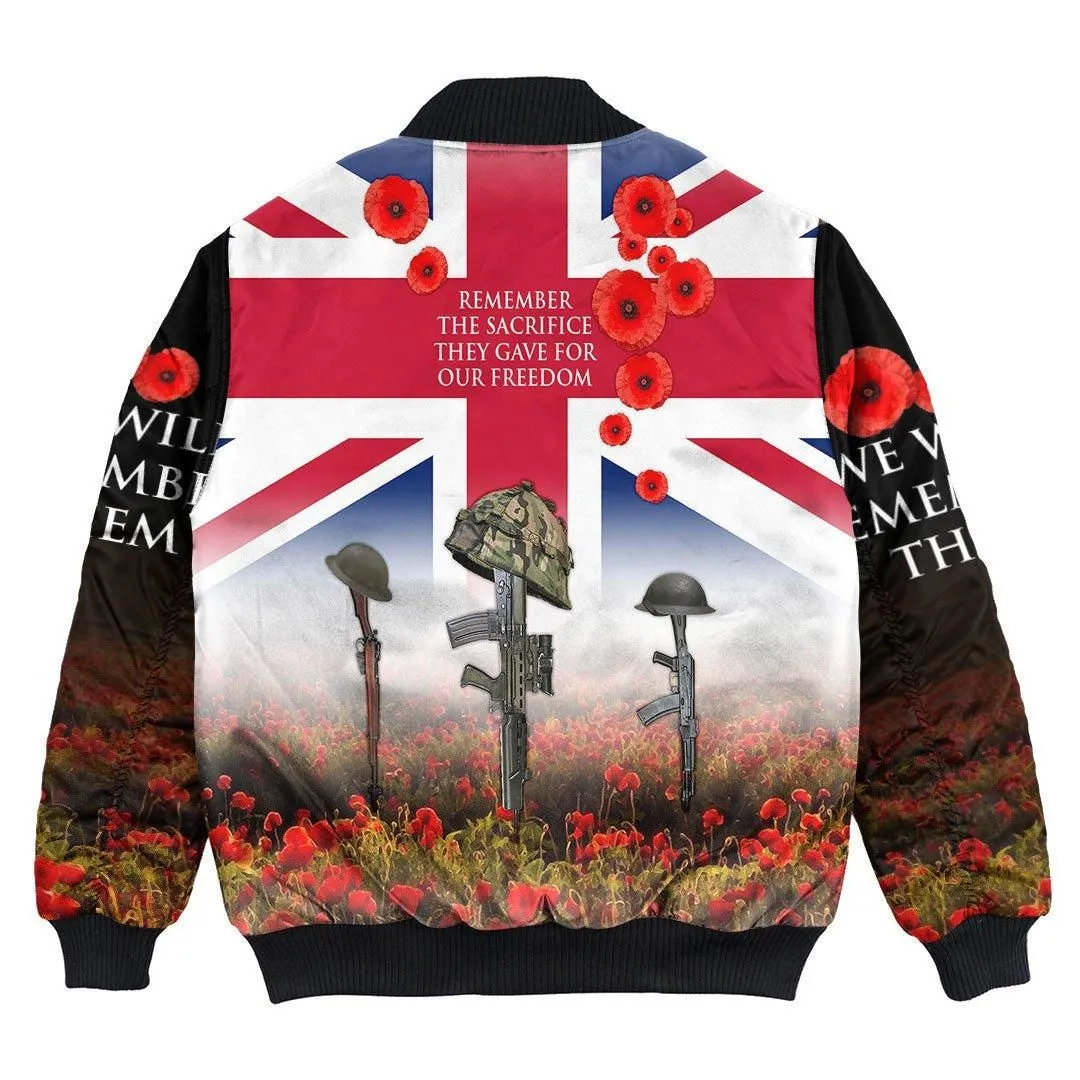 Polynesian Pride Clothing - Remember The Sacrifice They Gave For Out Freedom Bomber Jacket