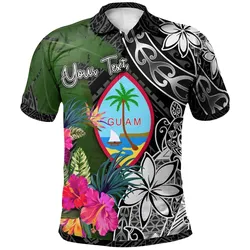 Guam Custom Personalised Polo Shirt - Turtle Plumeria Banana Leaf - BN11