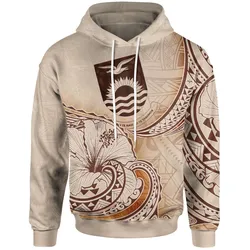 Kiribati Hoodie - Hibiscus Flowers Vintage Style
