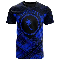 Chuuk Polynesian Custom Personalised T-Shirts - Chuuk Blue Seal Camisole Hibiscus Style - BN18
