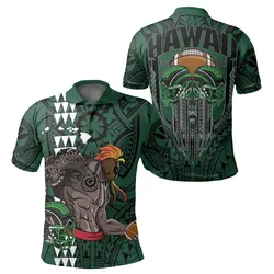 Hawaii Football Polynesian Warrior Polo Shirt - July Style