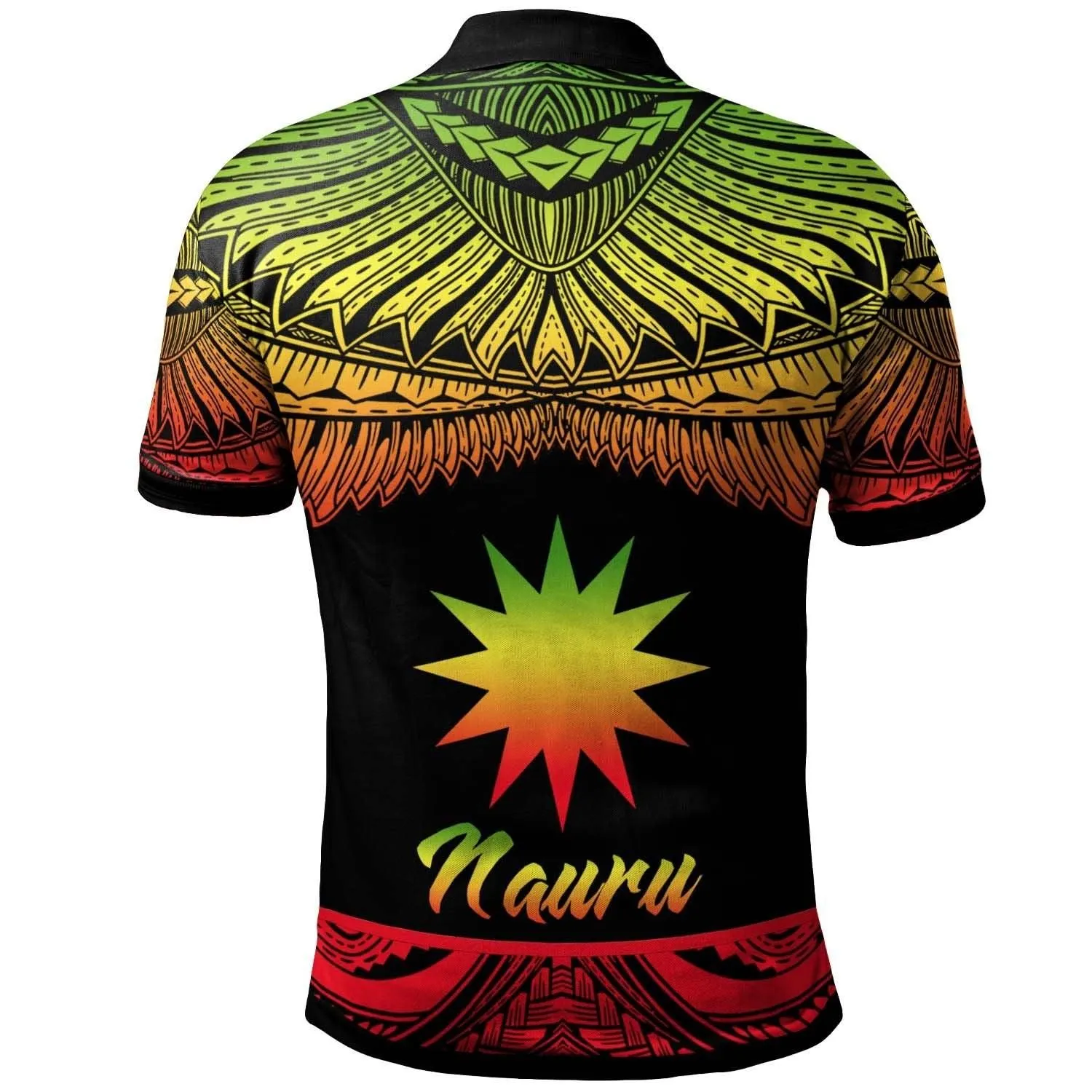 Nauru Polynesian Polo Shirt - Poly Tattoo Reggae Version