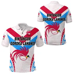 Papua New Guinea Bintangor Goroka Lahanis Polo Shirt Rugby Original Style - White LT8