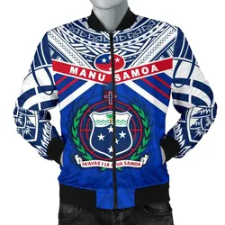 Manu Samoa Men Bomber Jacket Simple Coat Of Arms Rugby