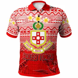 Tonga Custom Personalised Polo Shirt Kolisi Tonga With Tropical Flowers LT10