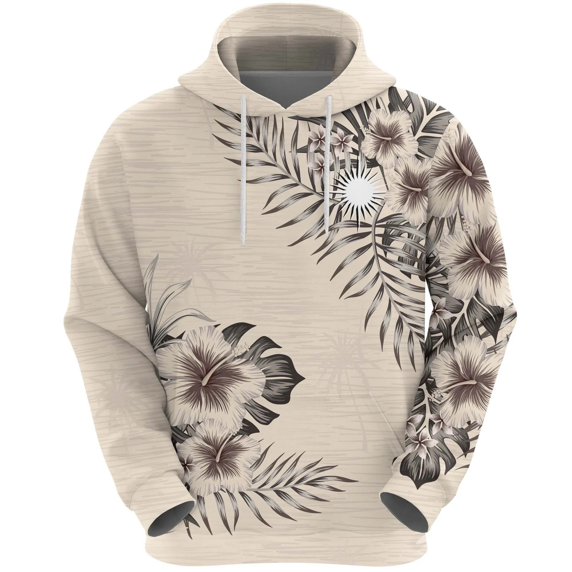 Marshall Islands The Hibiscus Hoodie Bt15