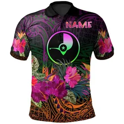 YAP Personalised Polo - Summer Hibiscus - BN15
