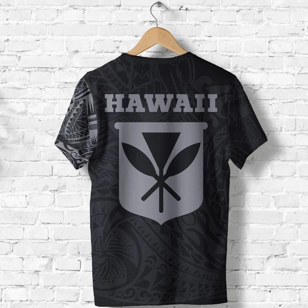 Hawaii T Shirt - Kanaka Maoli Flag Polynesian Tattoo Style Special