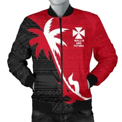 Wallis and Futuna Coconut Tree Mens Bomber Jacket