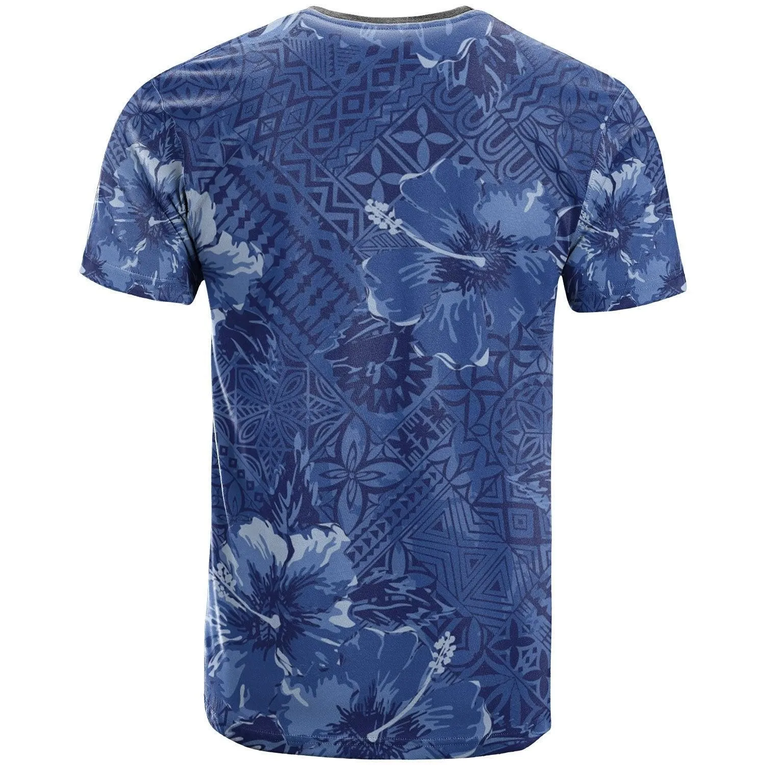 Polynesian Shirt - Hibiscus Blue