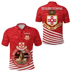 Polynesian Pride Polo Shirt - Kolisi Tonga Polo Shirt Mate Maa Tonga Rugby Style
