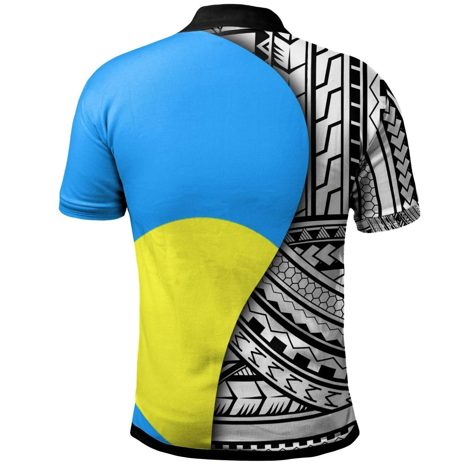 Palau Polo Shirt - Coat Of Arm and Polynesian Patterns
