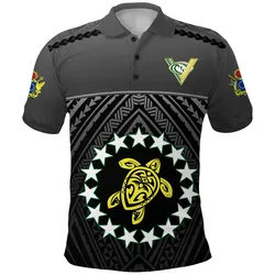 The Kukis Polo Shirt Cook Islands Rugby Black LT13