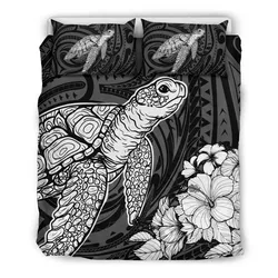 Alohawaii Bedding Set Hibiscus Polynesian Memory White Turtle Bedding Set Ah Jd Dhc1712773Dd